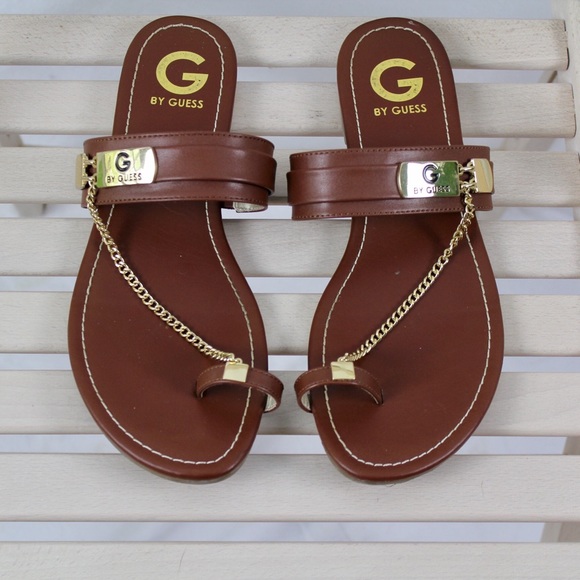 g by guess chain sandals